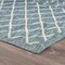 Homeroots 5 x 8 ft. Blue Array Indoor & Outdoor Area Rug 396235 - alternate 2